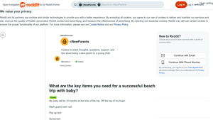 Reddit - Summer Essentials for Families