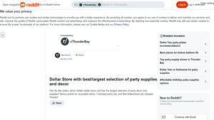 Dollar Tree - Party Supplies & Decor