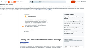 Reddit - Functional Beverage Launch