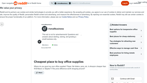 Reddit - Office Supplies