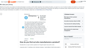 Reddit - Quality Bottle Suppliers