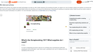 Reddit - Scrapbook Supplies