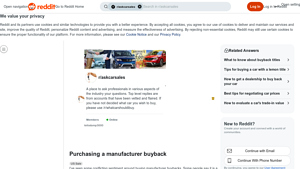Reddit - Vehicle Discounts