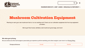 Redwood Mushroom Supply - Mushroom Cultivation Equipment
