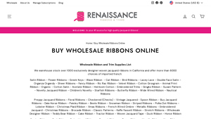 Renaissance Ribbons - High Quality Jacquard Ribbons