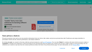 ResearchGate - Tunable Tannic Acid–Zein Adhesives