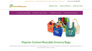 Reuse This Bag - Custom Wholesale Reusable Grocery Bags