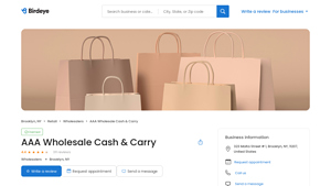AAA Wholesale Cash & Carry - General Merchandise Wholesaler