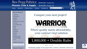 Rex Pegg Fabrics - Wholesale Adhesives and Fabrics