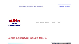 RMS Signs - Custom Signage Solutions