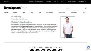 Royal Apparel - High-Quality Cotton T-Shirts
