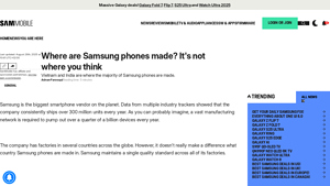 Samsung - Mobile Manufacturing