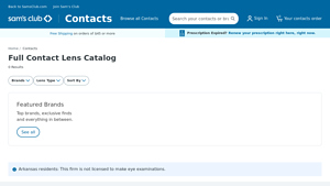Sam's Club - Contact Lenses