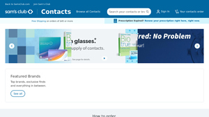 Sam's Club - Contact Lenses