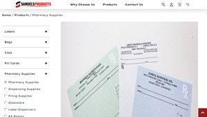 Samuels Products - Pharmacy Supplies