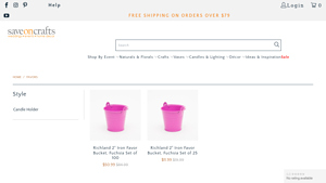Richland - Fuchsia Iron Favor Buckets