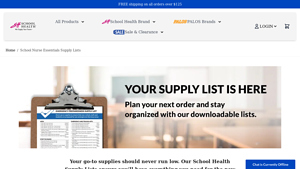 School Health - Nurse Essentials Supply Lists