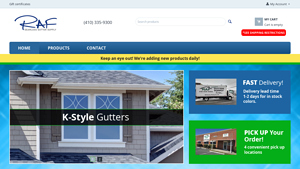RAF Seamless Gutter Supply - Gutter Products