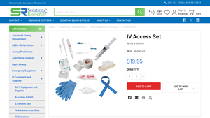 Sedation Resource - IV Access Set