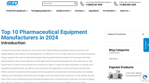SED Pharma - Capsule Filling Machines