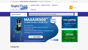 Septic Tank Parts - Aerators & Pumps