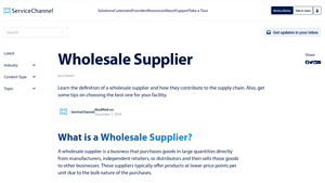 ServiceChannel - Wholesale Supply Solutions