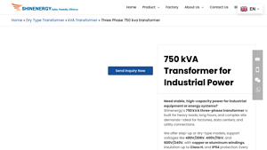 Shinenergy - Three Phase 750 kVA Transformer