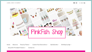 Pink Fish - Customized Face Drink Stirrers