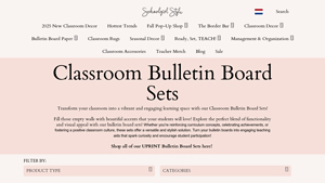 Shop School Girl Style - Classroom Bulletin Board Sets