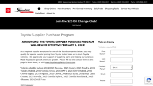 Toyota - Supplier Purchase Program