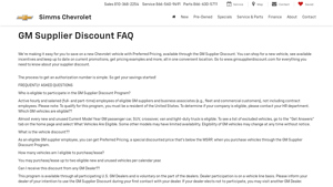 GM - Supplier Discount Program