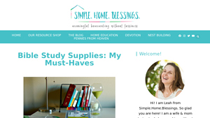 Simple Home Blessings - Bible Study & Art Supplies