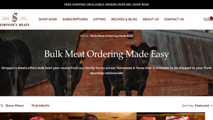 Simpsons Meats - Half a Cow Bundles