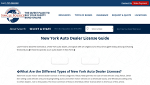 Single Source Surety - New York Auto Dealer Licenses