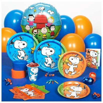 A stock image illustrating snoopy party supplies concepts