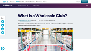 Sofi - Wholesale Club Memberships