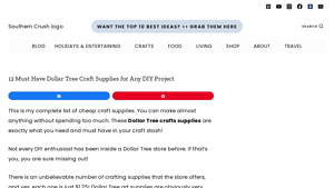 Southern Crush at Home - Essential Craft Supplies