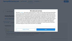 Manufacturer - Spanish Translation