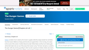 SparkNotes - The Hunger Games Analysis