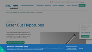 Spectrum Plastics - Laser Cut Hypotubes