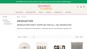 Sprinkles and Confetti - Graduate Congrats Paper Plate