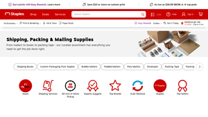 Staples - Shipping, Packing & Mailing Supplies