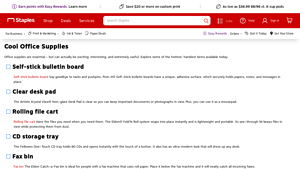 Staples - Post–It® Self–Stick Bulletin Board