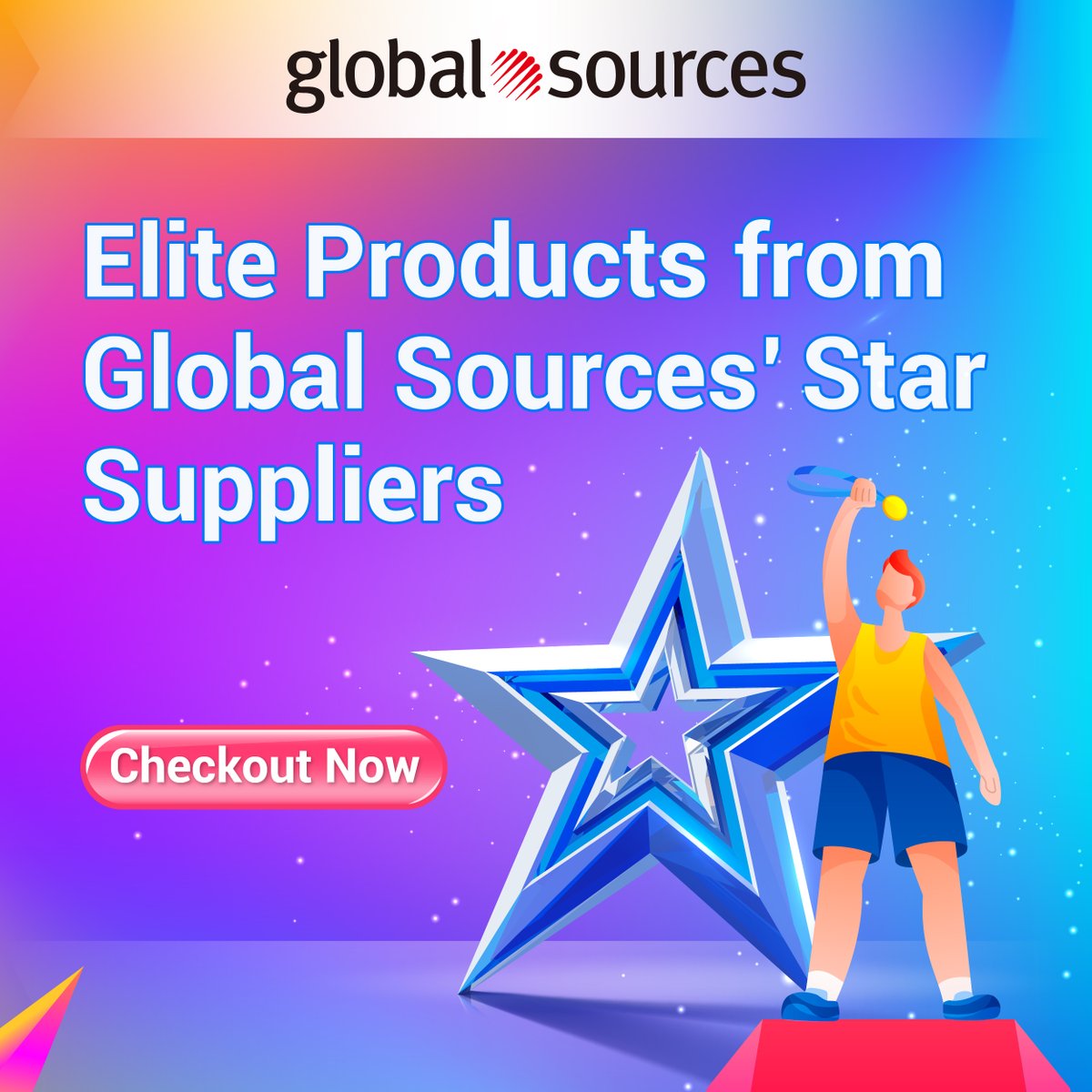 A stock image illustrating star supplier concepts