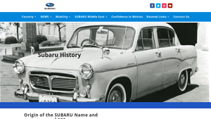 Subaru - Key Vehicles Overview