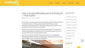 Supplyia - Finding Your Ideal Manufacturer