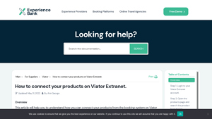 Experience Bank - Viator Product Connection Guide