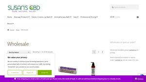 Susan's CBD - Premium Massage Oils