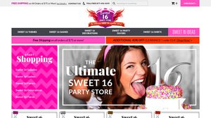 Sweet 16 Party Store - Party Supplies & Ideas