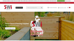 SWi Fence & Supply - Vinyl Fence: 2 Hole Vinyl Rail Lock 5''